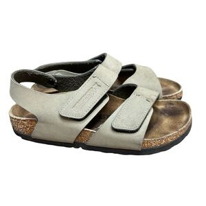 BIRKENSTOCK PALU LOGO BS NARROW BIRKO-FLOR SANDAL GREEN EU 35 US 4.5